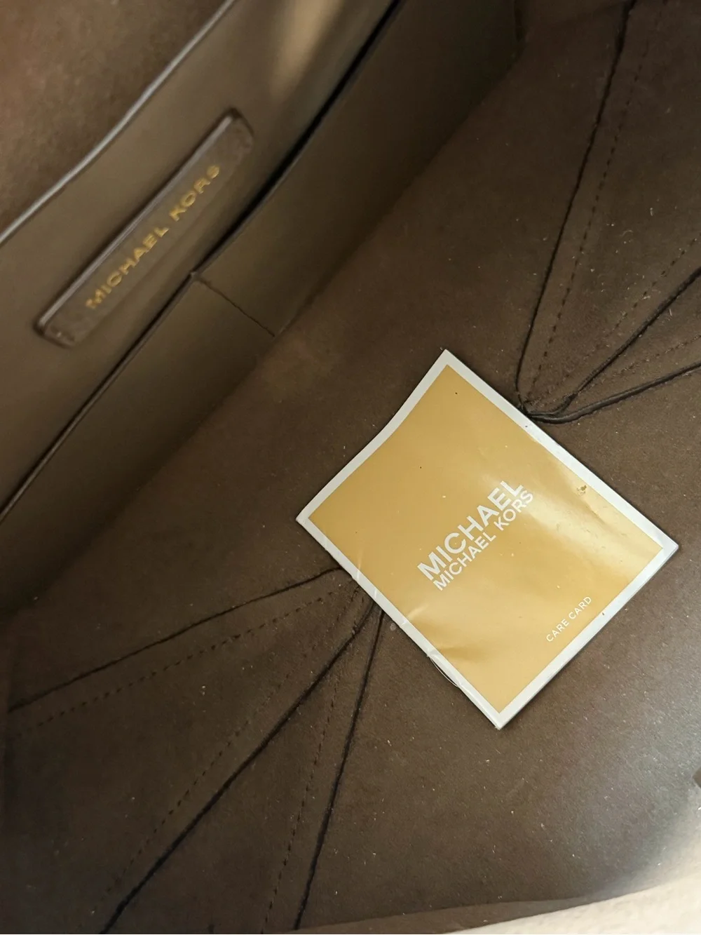 Michael Kors - Pebbled Junie Leather Hobo in Dark Brown (Project bag)